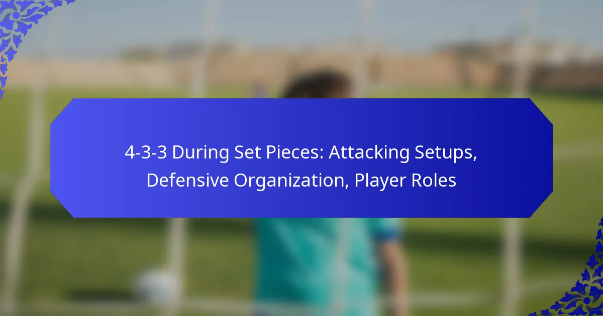 4-3-3 During Set Pieces: Attacking Setups, Defensive Organization, Player Roles