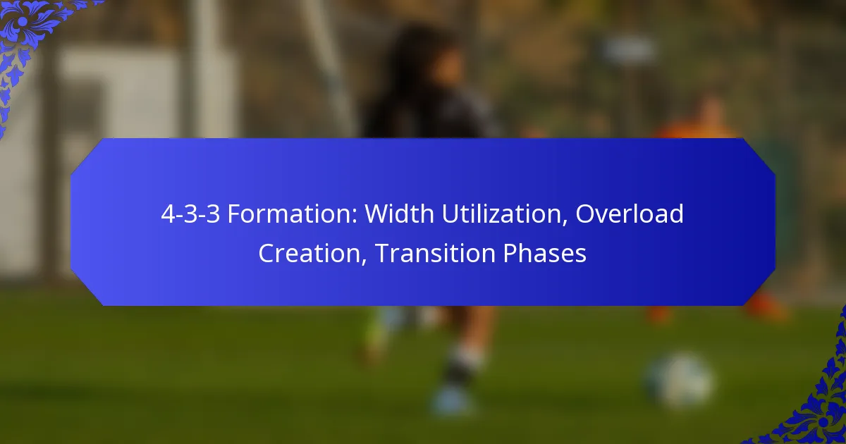 4-3-3 Formation: Width Utilization, Overload Creation, Transition Phases