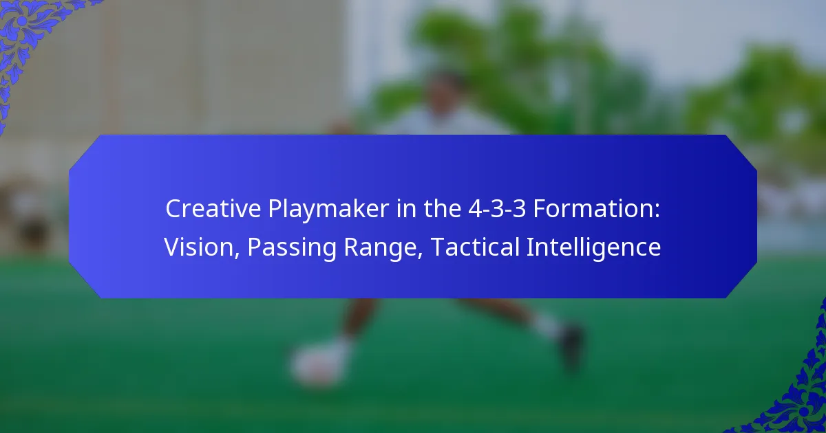 Creative Playmaker in the 4-3-3 Formation: Vision, Passing Range, Tactical Intelligence